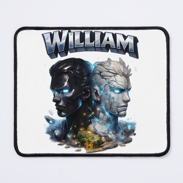 Item preview, William Gemini Twins – Zodiac Fantasy Name Art designed and sold by AlexLineArt.