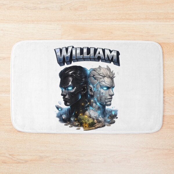 Item preview, William Gemini Twins – Zodiac Fantasy Name Art designed and sold by AlexLineArt.