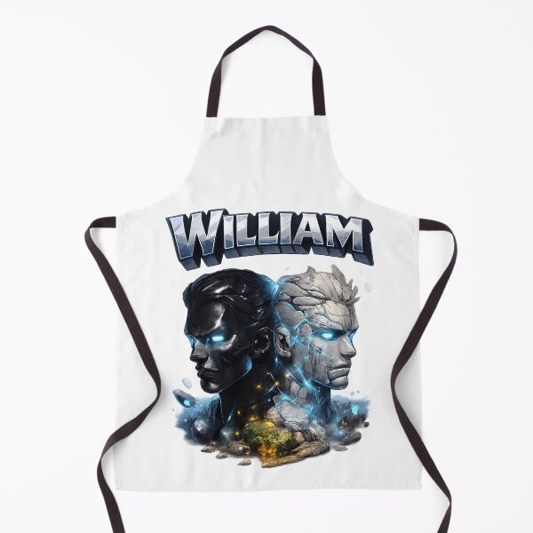 Item preview, William Gemini Twins – Zodiac Fantasy Name Art designed and sold by AlexLineArt.
