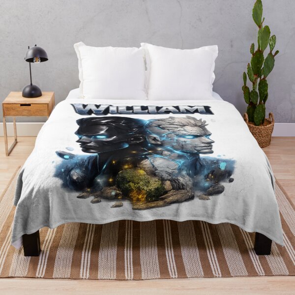 Item preview, William Gemini Twins – Zodiac Fantasy Name Art designed and sold by AlexLineArt.