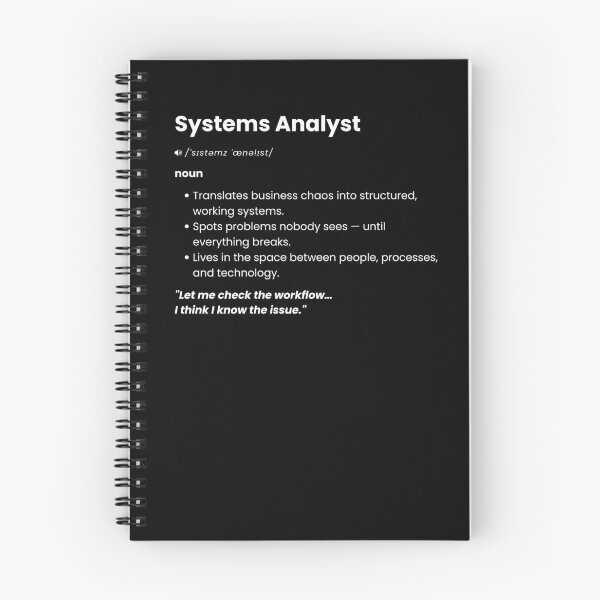 Item preview, Systems Analyst Definition | Funny IT Analyst Gift for Tech Professionals designed and sold by Yuli Club.