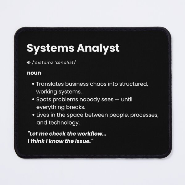 Item preview, Systems Analyst Definition | Funny IT Analyst Gift for Tech Professionals designed and sold by Yuli Club.
