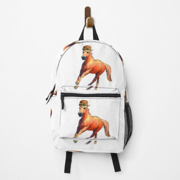Item preview, Whimsical Horse Wearing a cheeseburger Hat – animalzinhats designed and sold by Ashley’sAnimalz.