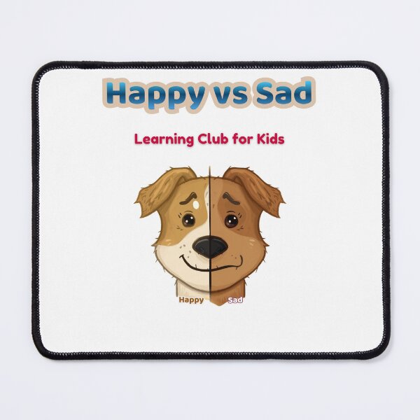 Item preview, Happy vs Sad – Emotions Learning for Kids | Dog Faces designed and sold by AME Kids Designs.