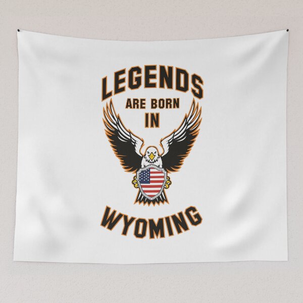Item preview, Legends are born in Wyoming designed and sold by beloknet.