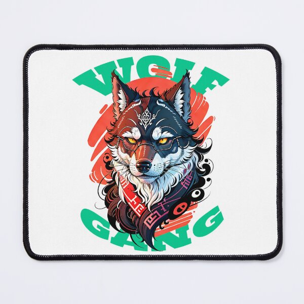 Item preview, Wolf Gang Cyberpunk Aesthetic | Urban Techwear Wolf | Synthwave Gaming Art designed and sold by Vantage Print Co..