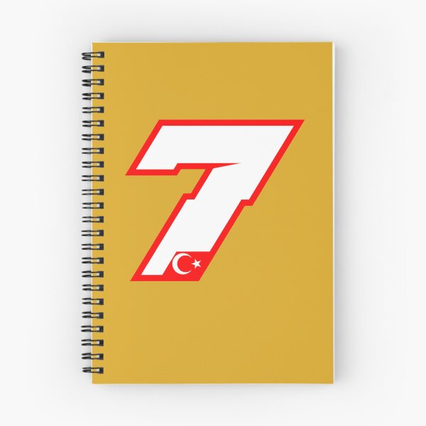 Item preview, Toprak Number 7 – White & Red Outline with Turkish Flag | Moto Racing Design designed and sold by Fan Art Station .