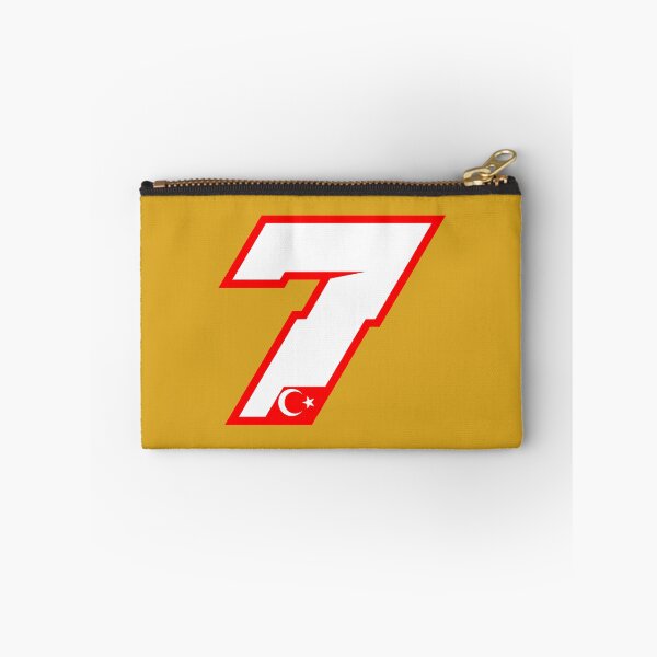 Item preview, Toprak Number 7 – White & Red Outline with Turkish Flag | Moto Racing Design designed and sold by Fan Art Station .