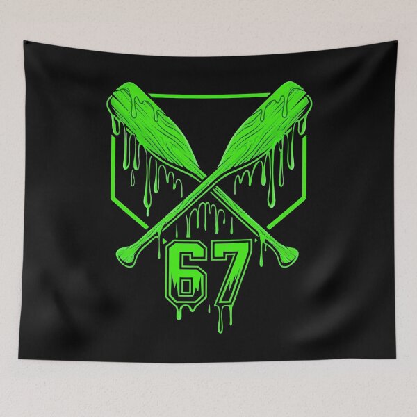 Item preview, Neon Dripping Crossed Bats 67 6 7 Shirt designed and sold by LashondaGreen89.
