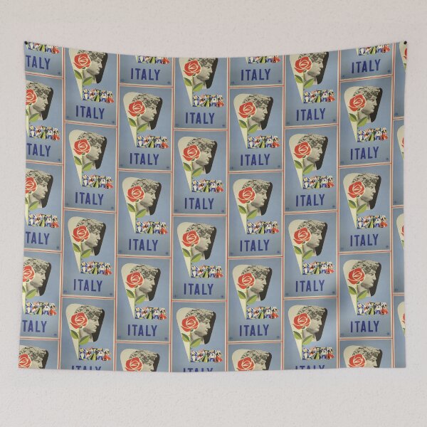 Item preview, Italy Vintage Travel Poster designed and sold by JohnnyPraize.