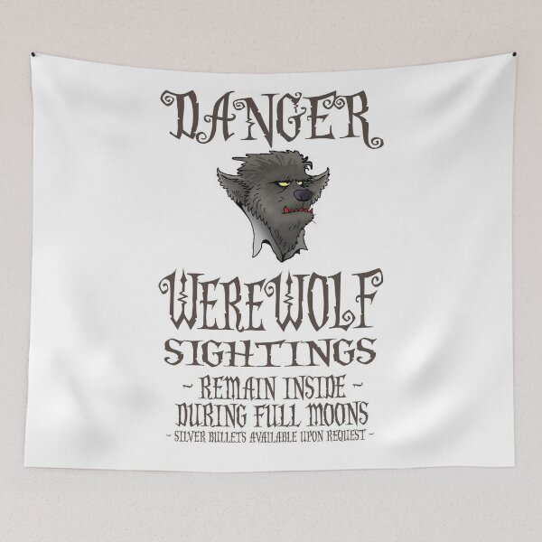 Item preview, Danger Werewolf Sighting designed and sold by Bigfoot T-Shirt Co..