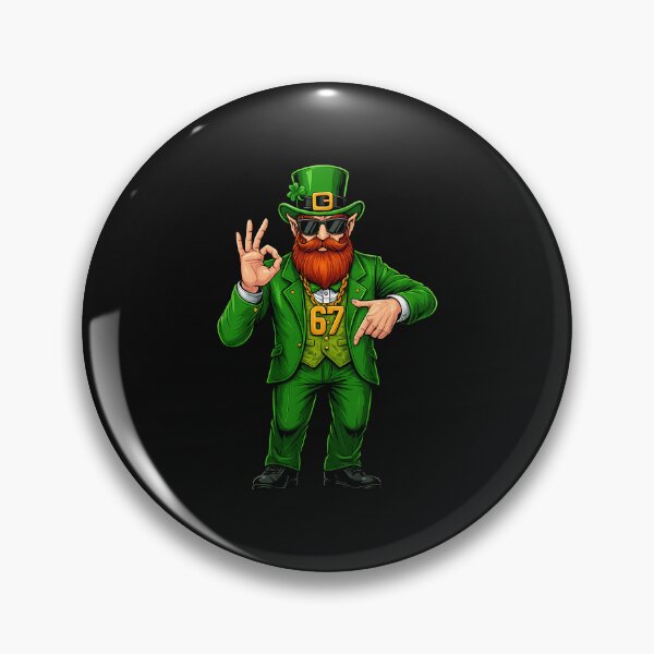 Artikelvorschau, 67 Sechs Sieben Lustiges 6 7 Meme St. Patrick's Day Kobold entworfen und verkauft von Intomindfood.