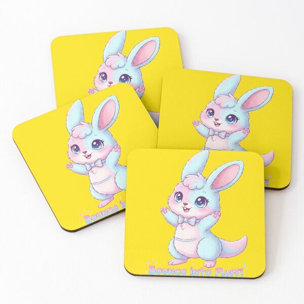 Item preview,  Fluffaroo — "Bounce into Fluff!" Pastel Kawaii Bunny‑Kangaroo designed and sold by harmandragon04.