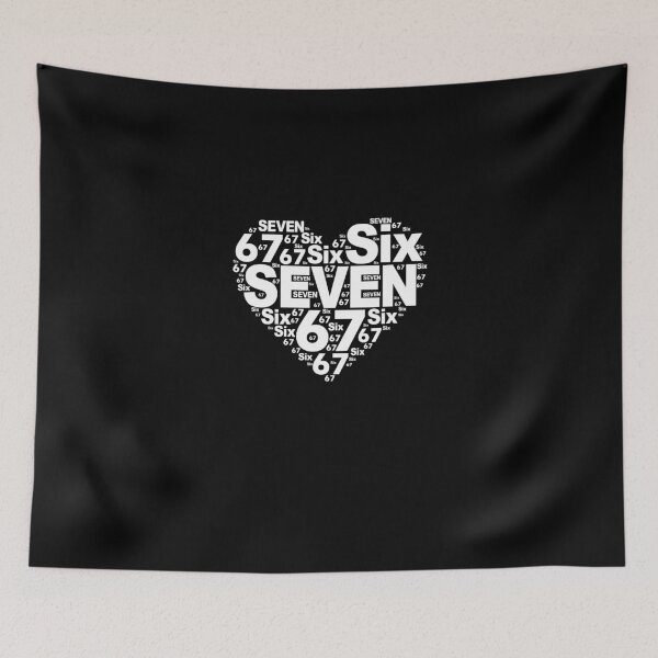 Item preview, Funny 67 Meme Six Seven Heart Matching Couples Valentines designed and sold by Intomindfood.