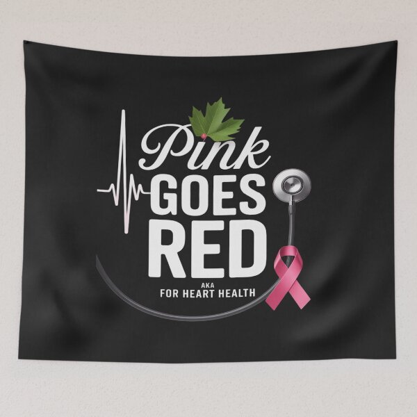 Item preview, Pink Goes Red For Heart Health Awareness designed and sold by AvagondaMind.
