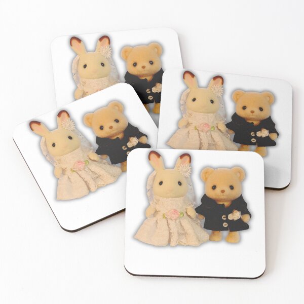 Item preview, Calico critters marriage all dressed up for the wedding  designed and sold by ArtClubOutside.
