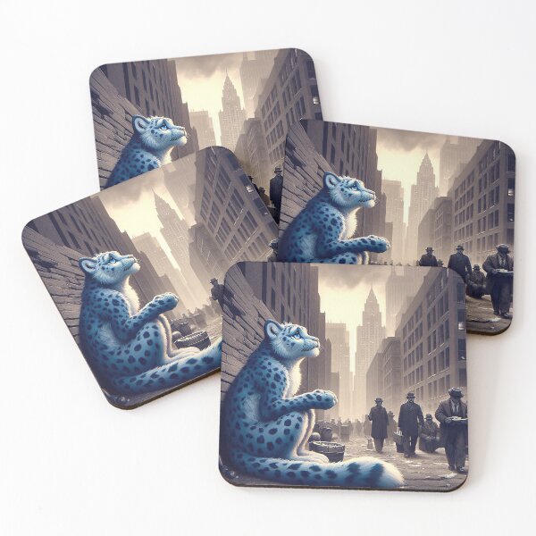 Item preview, Snow Leopard Hungers During the Long Winter designed and sold by nikkolaus.