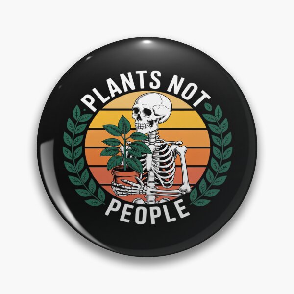 Item preview, Plants Not People Plant Lover Skeleton Gardener Gardening designed and sold by AvagondaMind.