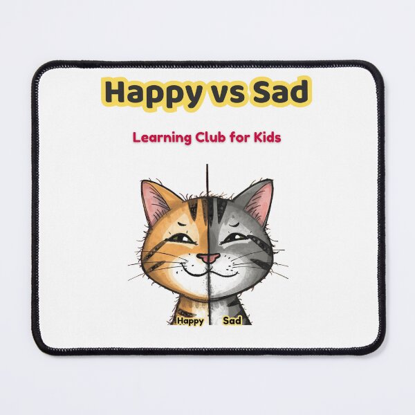 Item preview, Happy vs Sad – Emotions Learning for Kids | Cat Faces designed and sold by AME Kids Designs.