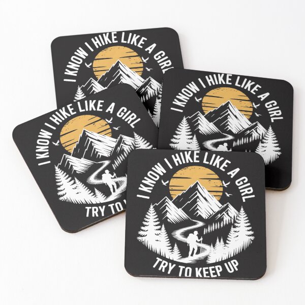 Item preview, I Know I Hike Like A Girl Backpacking Hiking Lover designed and sold by berniceschm.