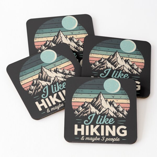 Item preview, I Like Hiking & Maybe 3 People - Backpacking Hiker Climber designed and sold by berniceschm.