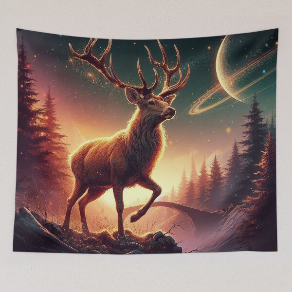 Item preview, Where Antlers Touch the Stars designed and sold by nikkolaus.
