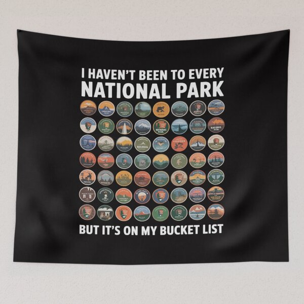 Item preview, I Haven't Been To Every National Park Checklist designed and sold by berniceschm.