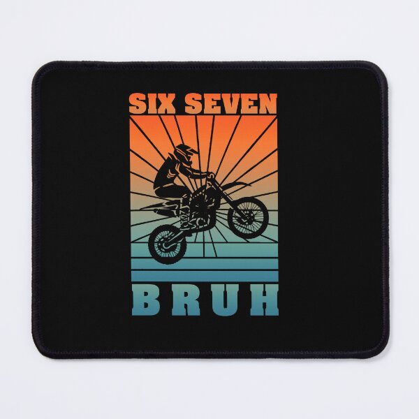 Item preview, Retro Motocross Rider Six Seven Bruh Tee designed and sold by LashondaGreen89.
