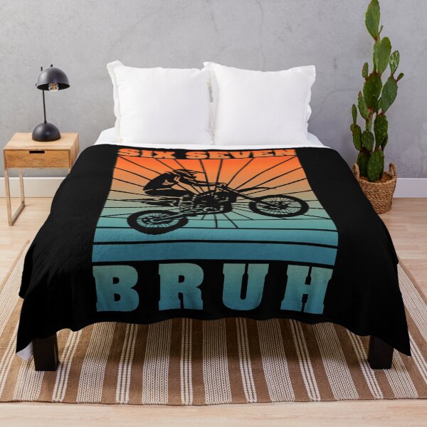Item preview, Retro Motocross Rider Six Seven Bruh Tee designed and sold by LashondaGreen89.