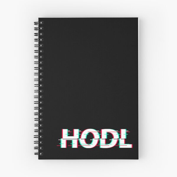 Item preview, HODL 3D Glitch Text Design – Crypto Holder Statement Graphic designed and sold by CryptoAuntie.