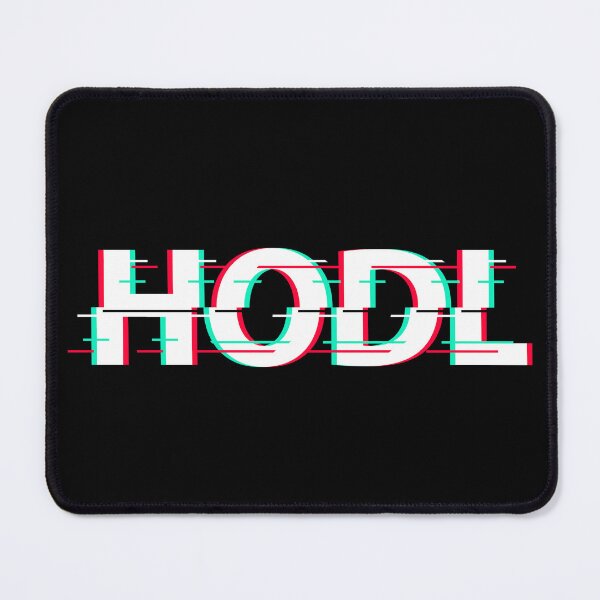 Item preview, HODL 3D Glitch Text Design – Crypto Holder Statement Graphic designed and sold by CryptoAuntie.