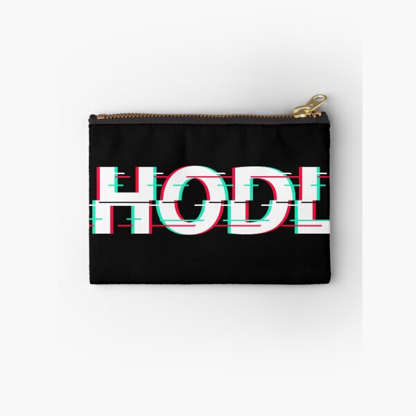 Item preview, HODL 3D Glitch Text Design – Crypto Holder Statement Graphic designed and sold by CryptoAuntie.