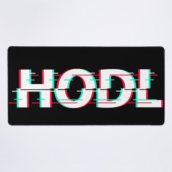 Item preview, HODL 3D Glitch Text Design – Crypto Holder Statement Graphic designed and sold by CryptoAuntie.