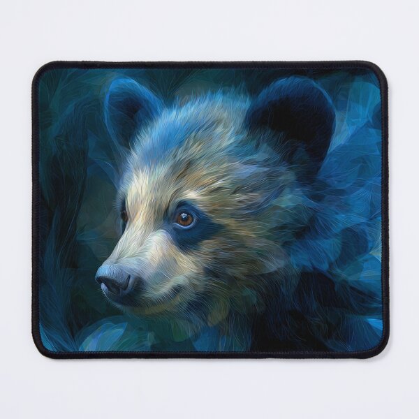 Item preview, Bear Cub in a Blue Forest designed and sold by Savannah Gibbs.