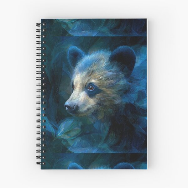 Item preview, Bear Cub in a Blue Forest designed and sold by Savannah Gibbs.