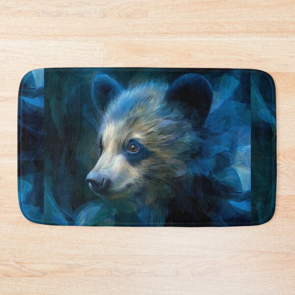 Item preview, Bear Cub in a Blue Forest designed and sold by Savannah Gibbs.