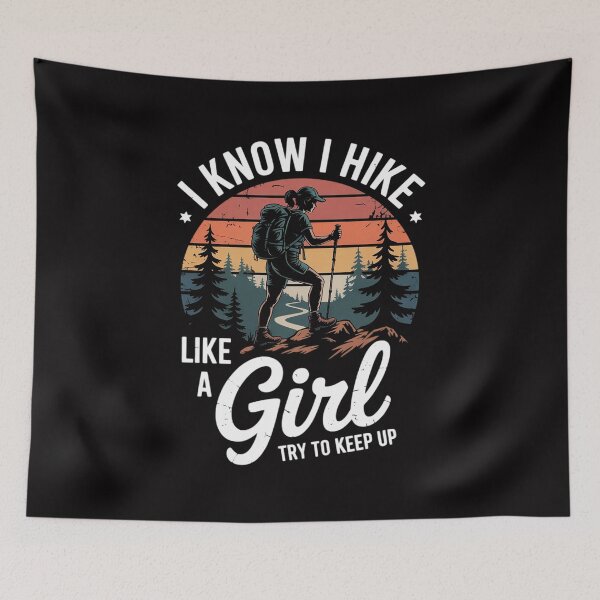Item preview, Hiking Art For Girls Women Mountaineer Hiking Lover designed and sold by berniceschm.