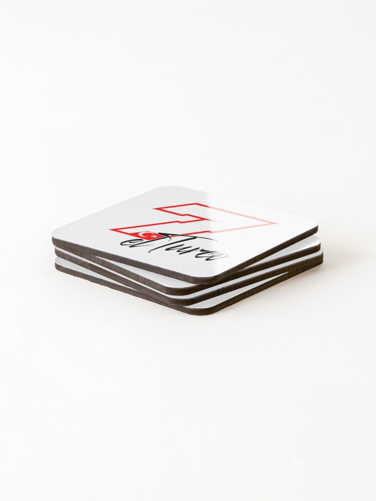 Thumbnail 4 of 5, Coasters (Set of 4), El Turco Racing 7 – Motorcycle Racing Number Design designed and sold by DoemaZ.