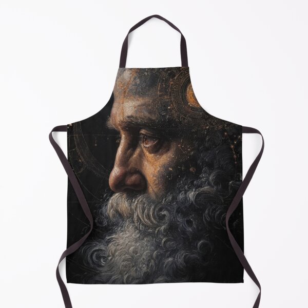 Item preview, Ancient Philosopher with Cosmic Mind and Celestial Symbols designed and sold by Shannon Hilson.