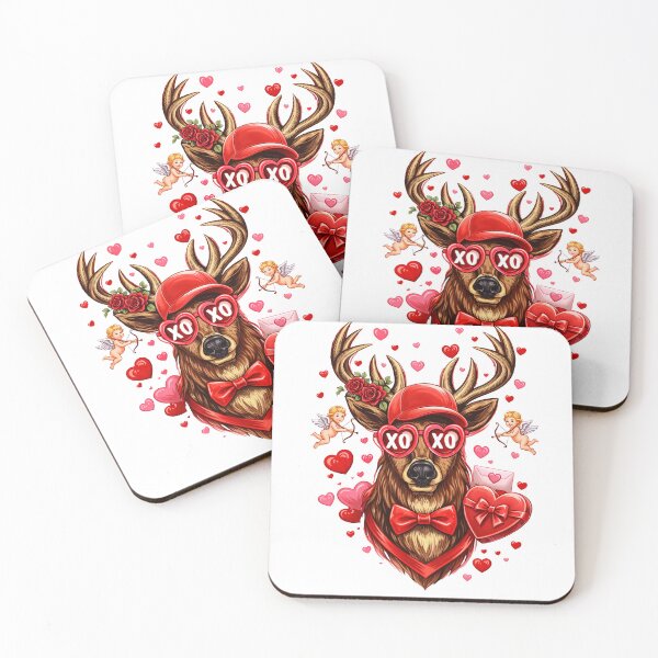 Item preview, Xoxo Heart Deer Valentine , Hunting Camo, Funny Valentine, Be mine, Kiss Me designed and sold by vintagearttee.