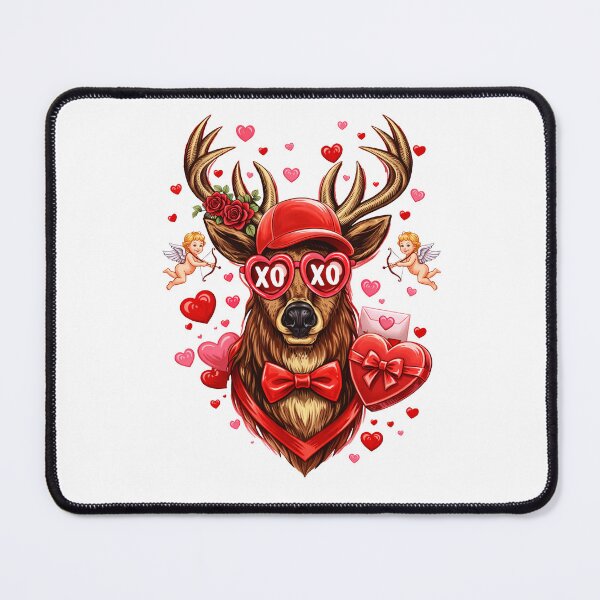 Item preview, Xoxo Heart Deer Valentine , Hunting Camo, Funny Valentine, Be mine, Kiss Me designed and sold by vintagearttee.