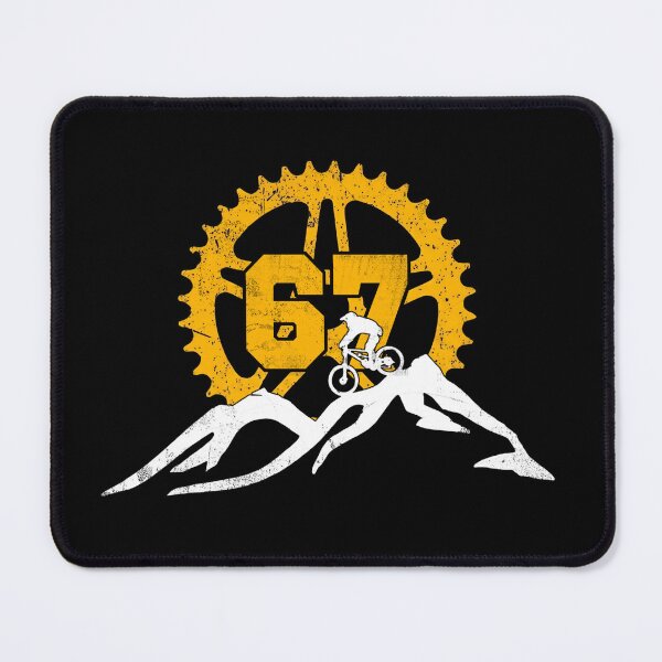 Item preview, Mountain Biker 67 Gear Badge Tee designed and sold by LashondaGreen89.