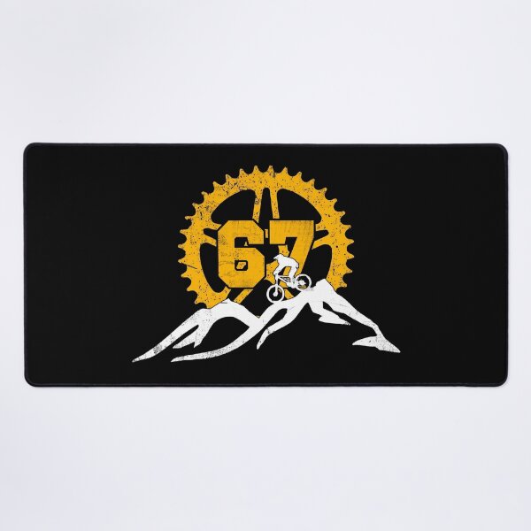 Item preview, Mountain Biker 67 Gear Badge Tee designed and sold by LashondaGreen89.