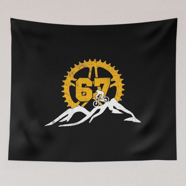 Item preview, Mountain Biker 67 Gear Badge Tee designed and sold by LashondaGreen89.