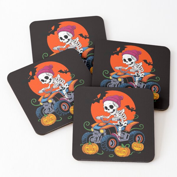 Item preview, Halloween Skeleton Riding 4 Wheeler ATV Quad Boys Kids designed and sold by lavethediso.