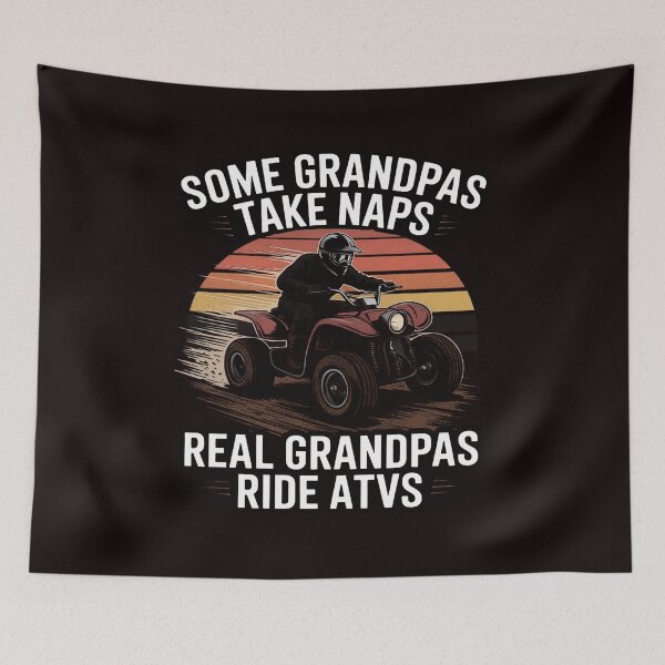 Item preview, Grandpa Ride ATVs 4 Wheeler Quad Bike Brap Men designed and sold by lavethediso.