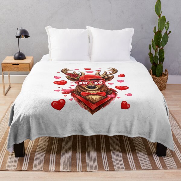 Item preview, Xoxo Heart Deer Valentine , Hunting Camo, Be mine, Kiss Me designed and sold by vintagearttee.