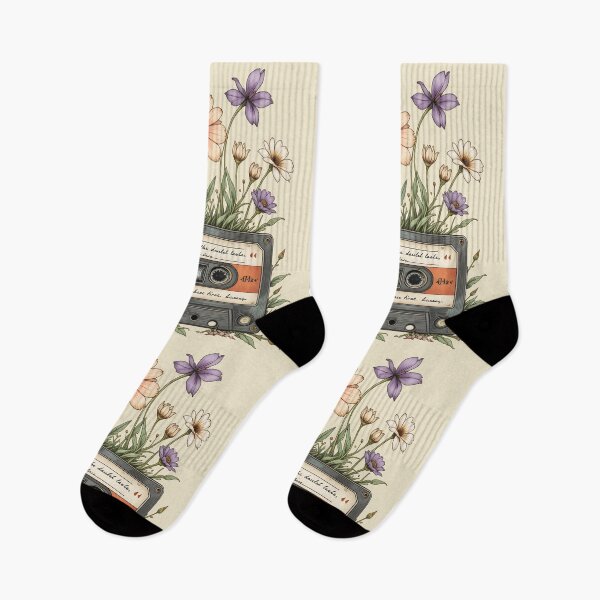 Item preview, Vintage Cassette Tape Wildflowers Cottagecore designed and sold by Amplify-n-Co.
