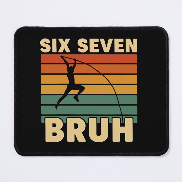 Item preview, Retro Pole Vault "Six Seven Bruh" Shirt designed and sold by LashondaGreen89.