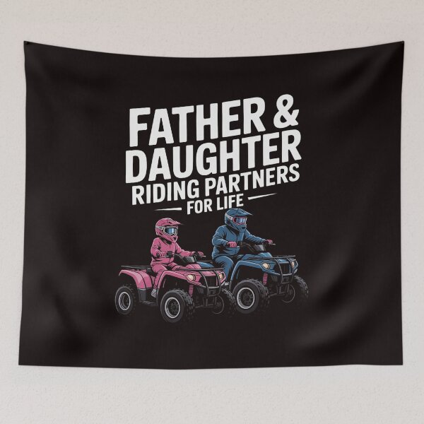 Item preview, Father and Daughter Riding Partners For Life - ATV designed and sold by lavethediso.